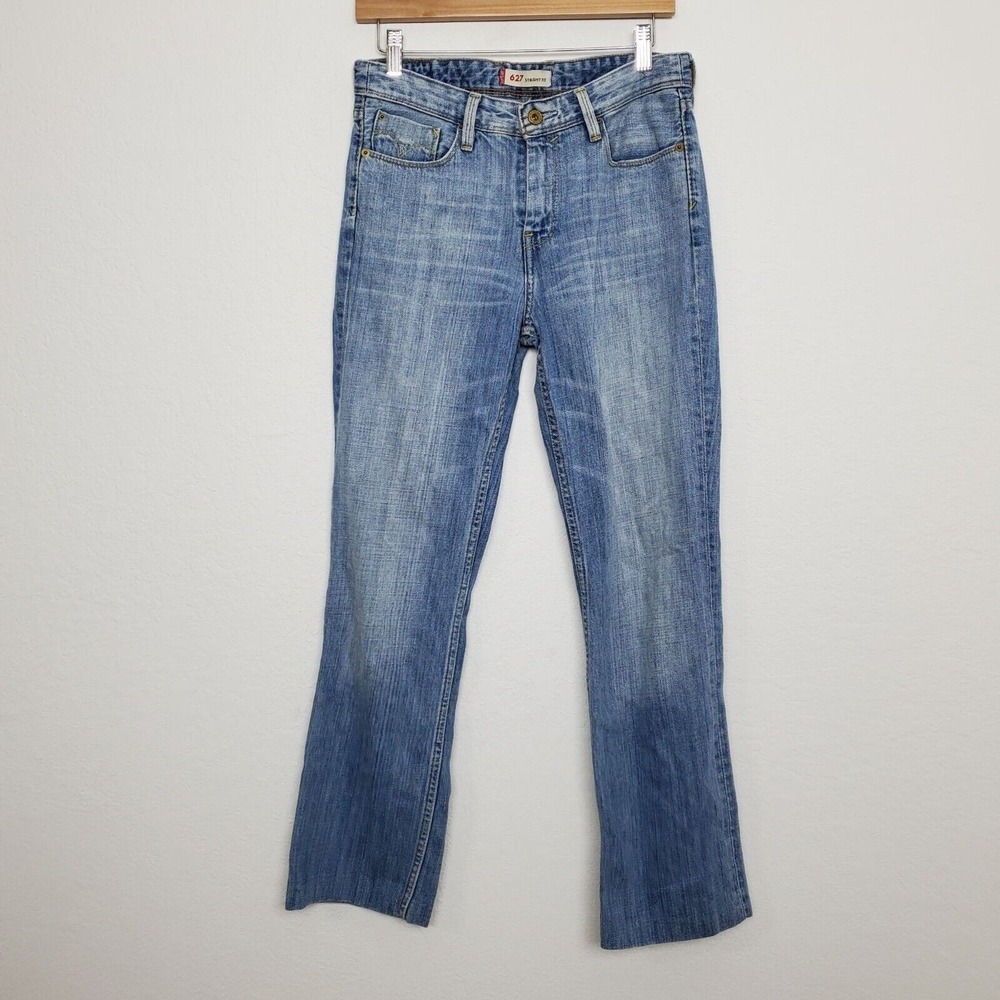 Levi's Womens 627‎ Straight Fit Jeans Size 29x29 (Altered) Medium Wash
